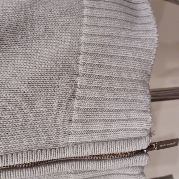 Burberry Zip Front Cotton Ribbed Collar Cardigan- Sz. 44/10 - Picture 11 of 15